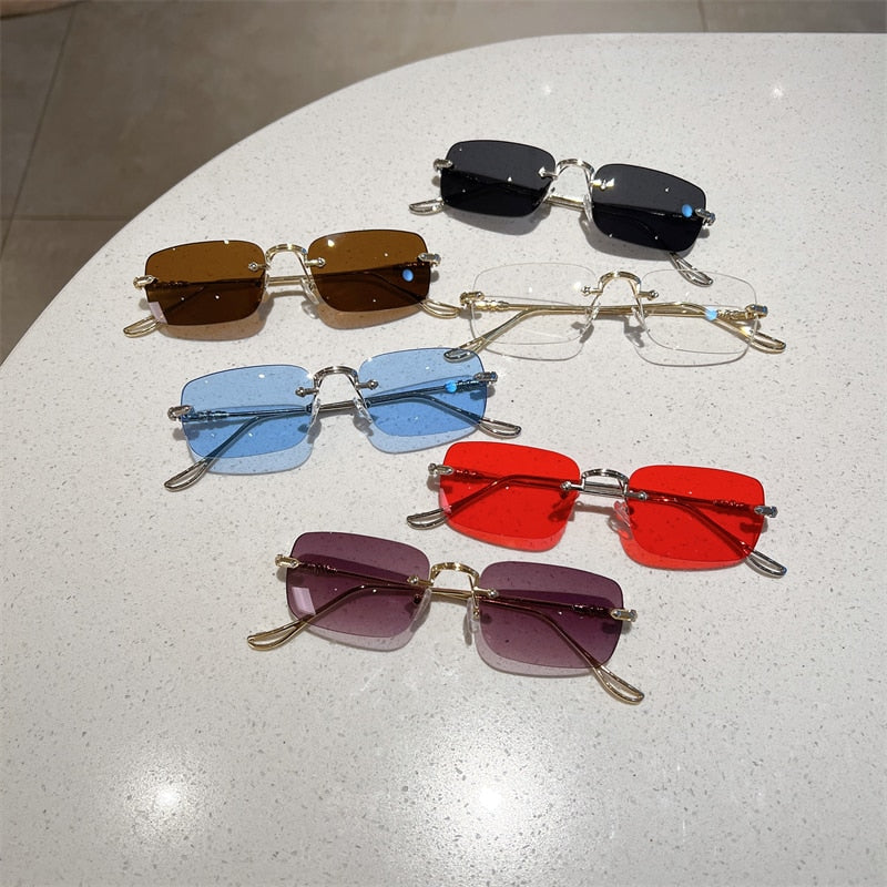  Unisex Vintage Fashion Rectangle Shape Anti-reflective Sunglasses - Unisex Sunglasses - DYAVOR® 