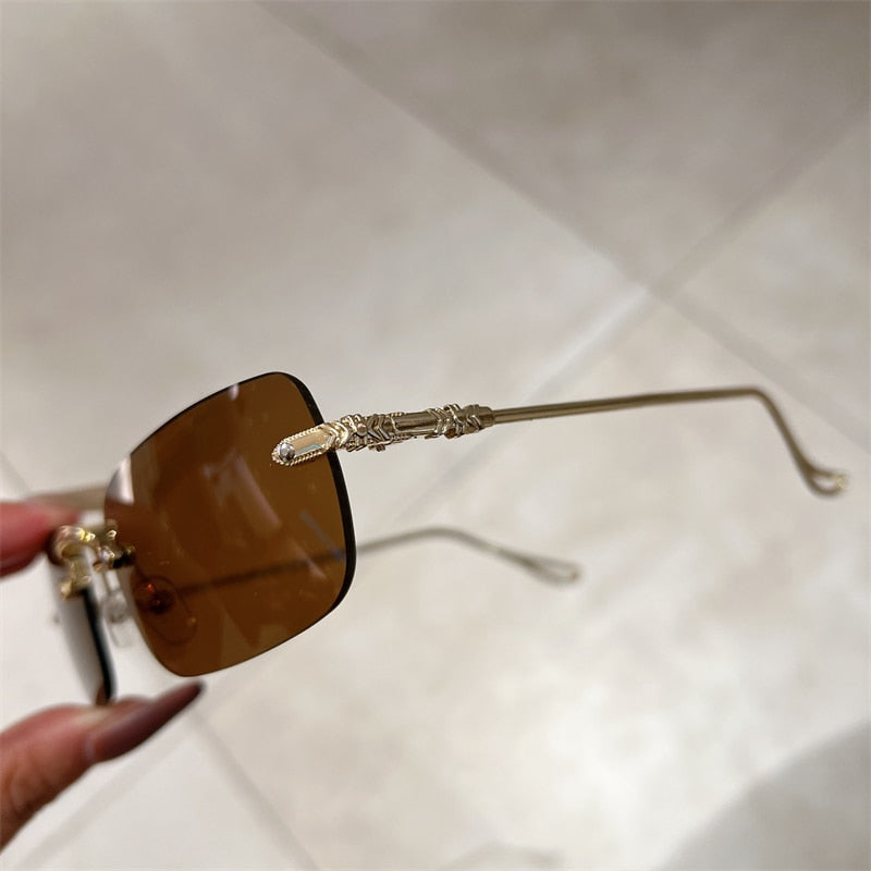  Unisex Vintage Fashion Rectangle Shape Anti-reflective Sunglasses - Unisex Sunglasses - DYAVOR® 