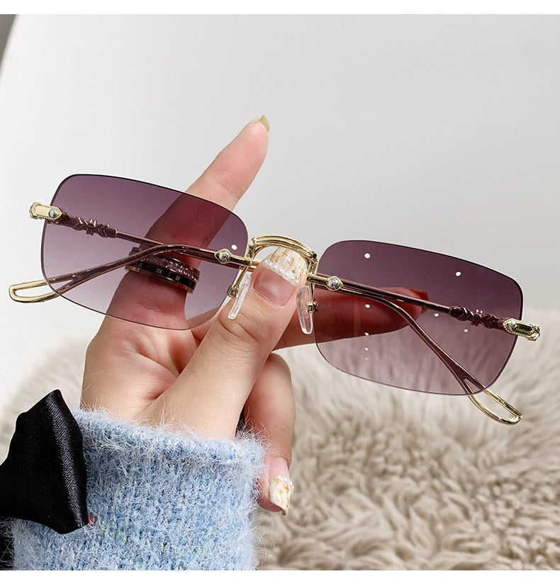  Unisex Vintage Fashion Rectangle Shape Anti-reflective Sunglasses - Unisex Sunglasses - DYAVOR® 