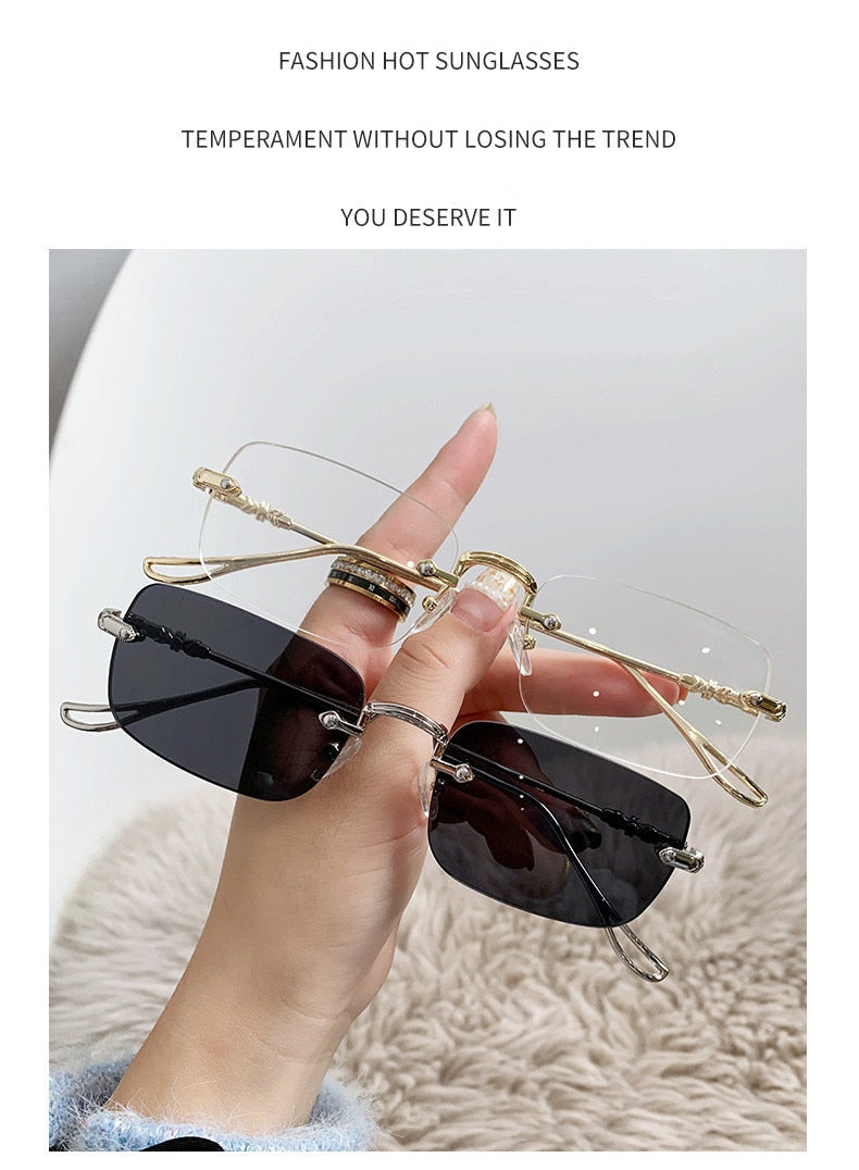  Unisex Vintage Fashion Rectangle Shape Anti-reflective Sunglasses - Unisex Sunglasses - DYAVOR® 