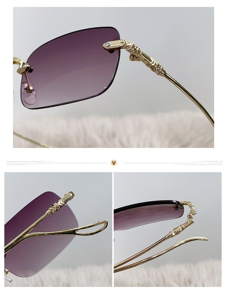  Unisex Vintage Fashion Rectangle Shape Anti-reflective Sunglasses - Unisex Sunglasses - DYAVOR® 