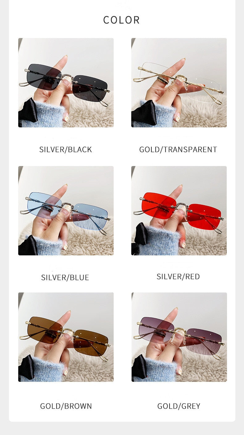  Unisex Vintage Fashion Rectangle Shape Anti-reflective Sunglasses - Unisex Sunglasses - DYAVOR® 
