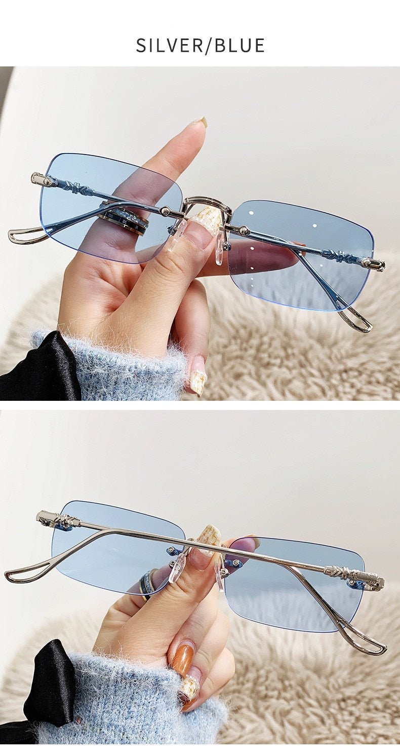  Unisex Vintage Fashion Rectangle Shape Anti-reflective Sunglasses - Unisex Sunglasses - DYAVOR® 