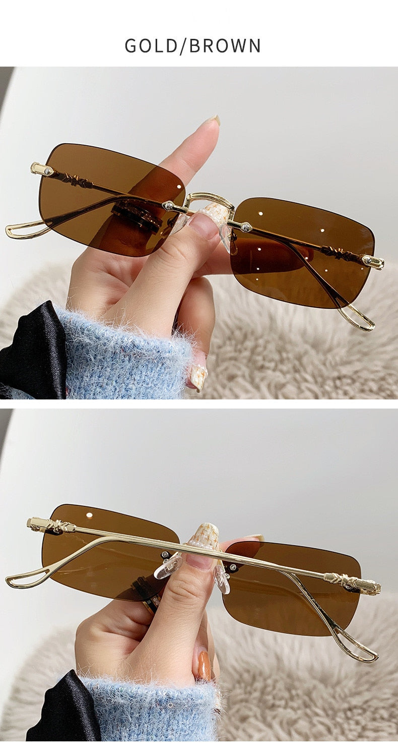  Unisex Vintage Fashion Rectangle Shape Anti-reflective Sunglasses - Unisex Sunglasses - DYAVOR® 