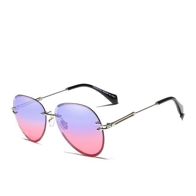 Rimless Vintage Design Sunglasses for Women with Gradient Lens - Women Sunglasses - DYAVOR® 