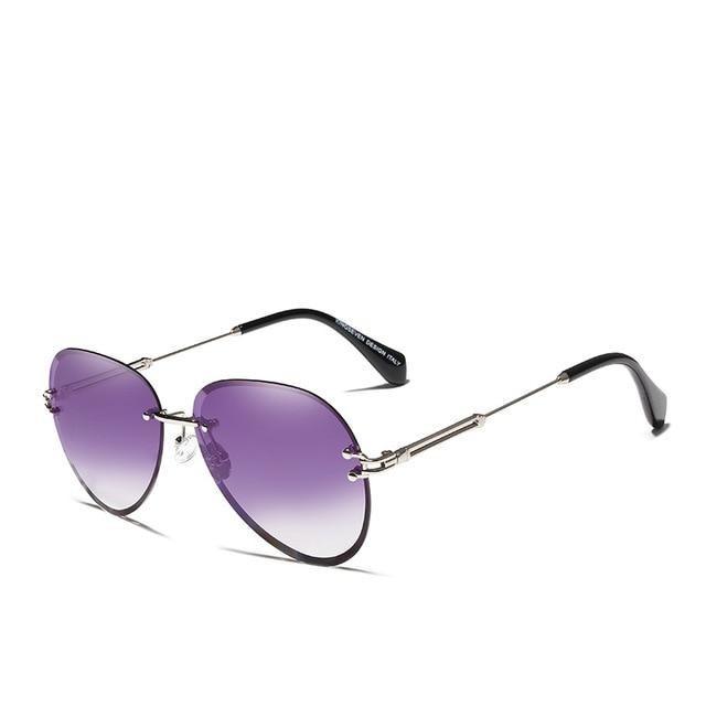  Rimless Vintage Design Sunglasses for Women with Gradient Lens - Women Sunglasses - DYAVOR® 