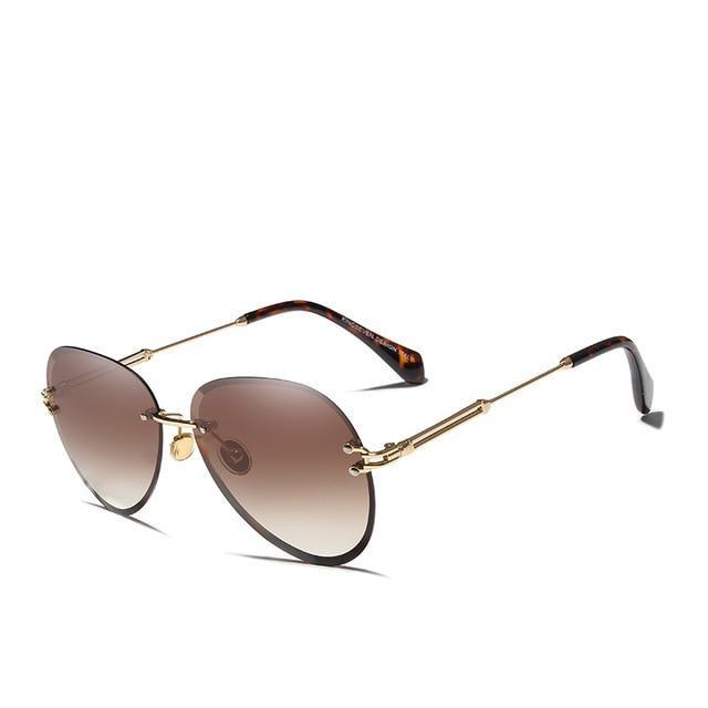  Rimless Vintage Design Sunglasses for Women with Gradient Lens - Women Sunglasses - DYAVOR® 