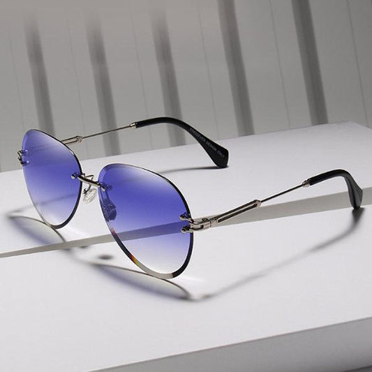  Rimless Vintage Design Sunglasses for Women with Gradient Lens - Women Sunglasses - DYAVOR® 
