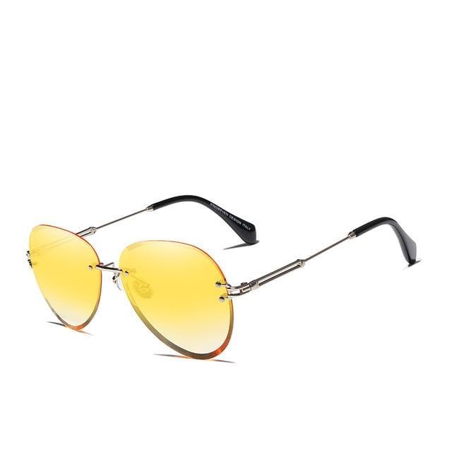  Rimless Vintage Design Sunglasses for Women with Gradient Lens - Women Sunglasses - DYAVOR® 