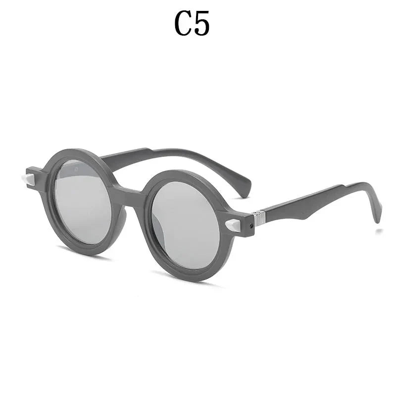  Vintage Luxury Gradient Anti-UV Round Sunglasses for Men and Women - Unisex Sunglasses - DYAVOR® 