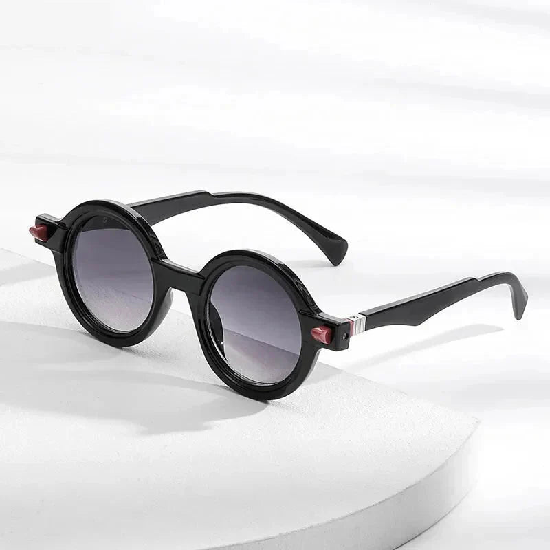  Vintage Luxury Gradient Anti-UV Round Sunglasses for Men and Women - Unisex Sunglasses - DYAVOR® 