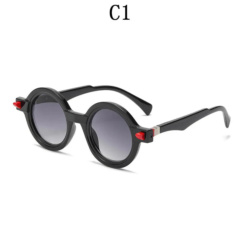  Vintage Luxury Gradient Anti-UV Round Sunglasses for Men and Women - Unisex Sunglasses - DYAVOR® 