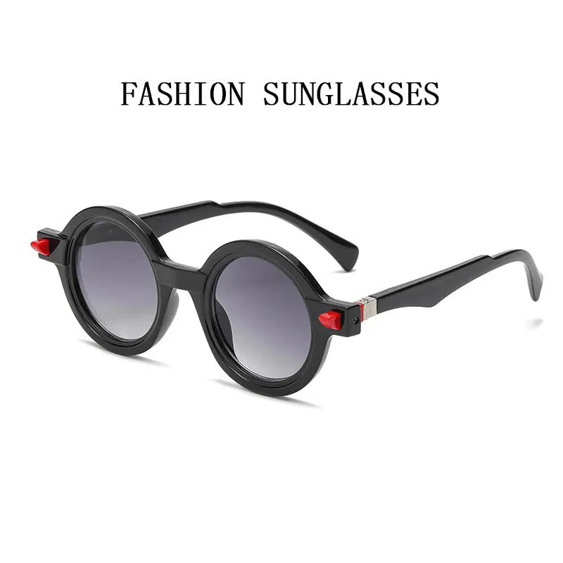  Vintage Luxury Gradient Anti-UV Round Sunglasses for Men and Women - Unisex Sunglasses - DYAVOR® 