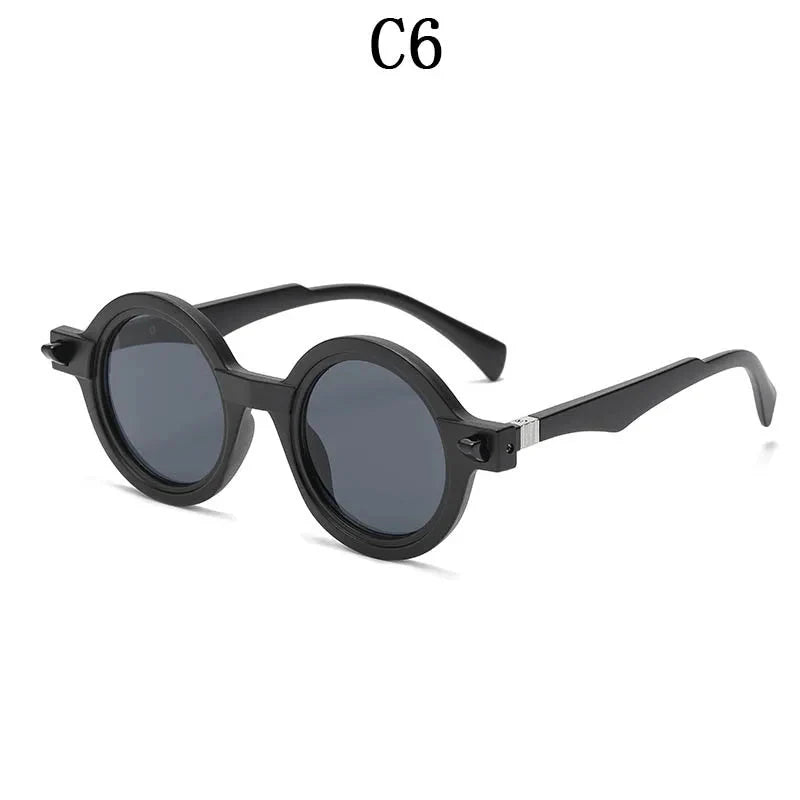  Vintage Luxury Gradient Anti-UV Round Sunglasses for Men and Women - Unisex Sunglasses - DYAVOR® 