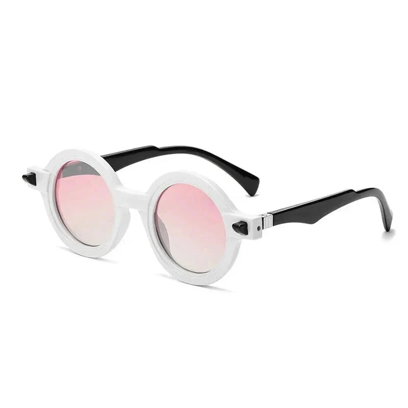  Vintage Luxury Gradient Anti-UV Round Sunglasses for Men and Women - Unisex Sunglasses - DYAVOR® 