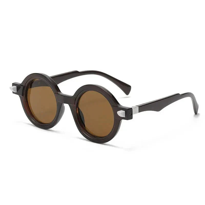  Vintage Luxury Gradient Anti-UV Round Sunglasses for Men and Women - Unisex Sunglasses - DYAVOR® 
