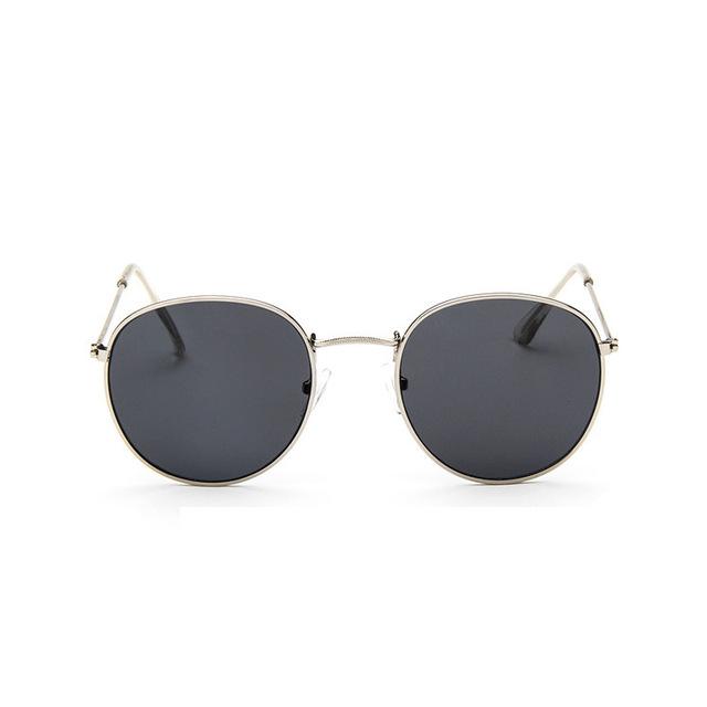  Round Shaped Retro Unisex Sunglasses with Designer Mirror Lens - Unisex Sunglasses - DYAVOR® 