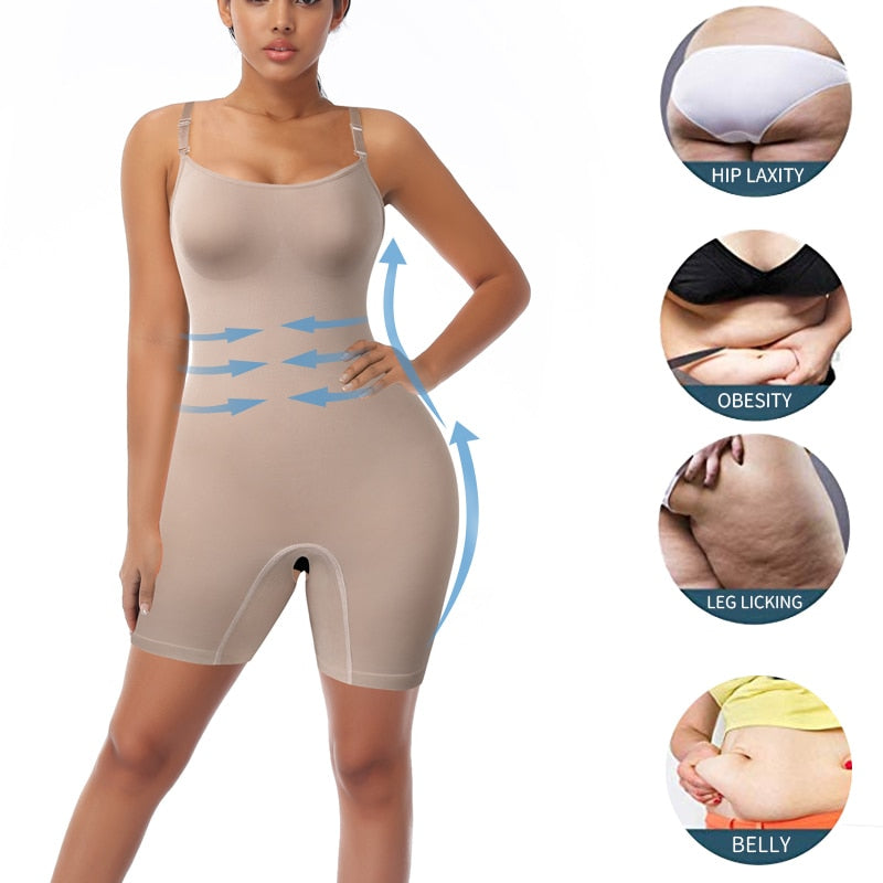 Women's Seamless Push-Up Chest Butt Lifter Shapewear Slimmers Bodysuit