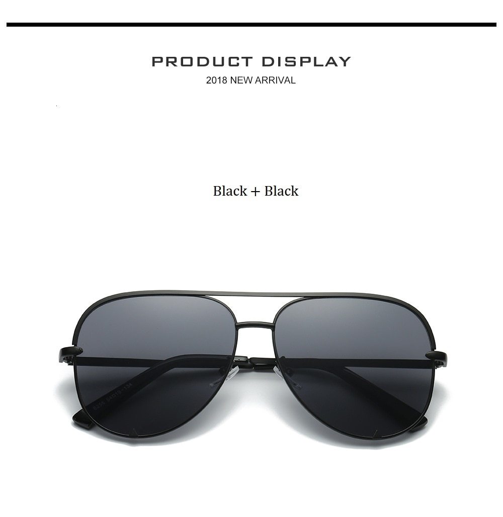  Silver Mirror Black Gradient Pilot Metal Sunglasses for Women - Women Sunglasses - DYAVOR® 