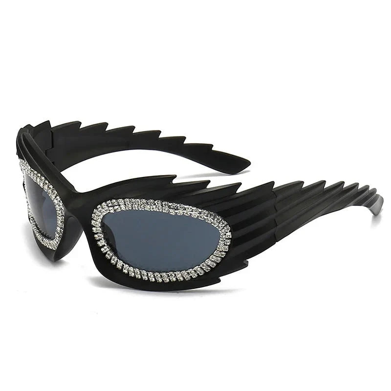  Unisex Punk Luxury Gradient UV400 Shades Rectangle Eyewear Sunglasses - Unisex Sunglasses - DYAVOR® 