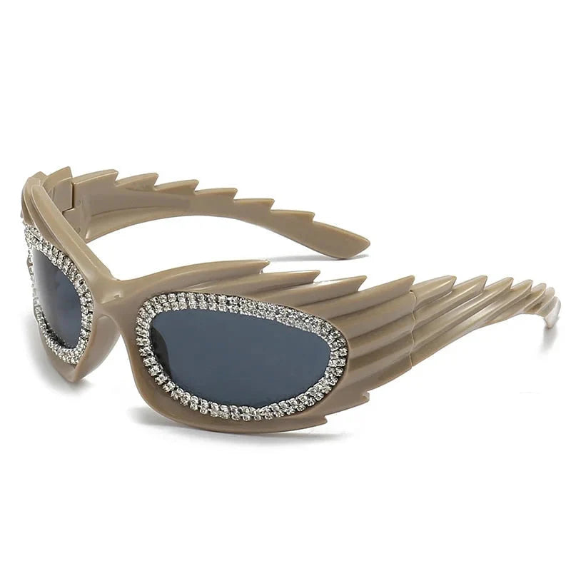  Unisex Punk Luxury Gradient UV400 Shades Rectangle Eyewear Sunglasses - Unisex Sunglasses - DYAVOR® 