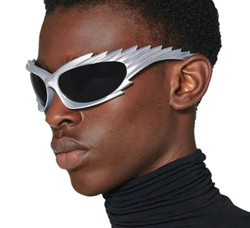  Unisex Punk Luxury Gradient UV400 Shades Rectangle Eyewear Sunglasses - Unisex Sunglasses - DYAVOR® 