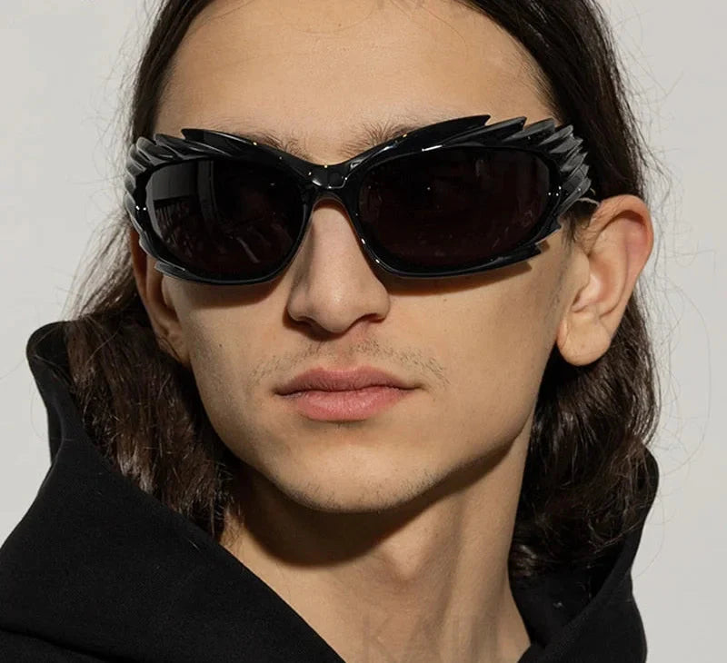  Unisex Punk Luxury Gradient UV400 Shades Rectangle Eyewear Sunglasses - Unisex Sunglasses - DYAVOR® 