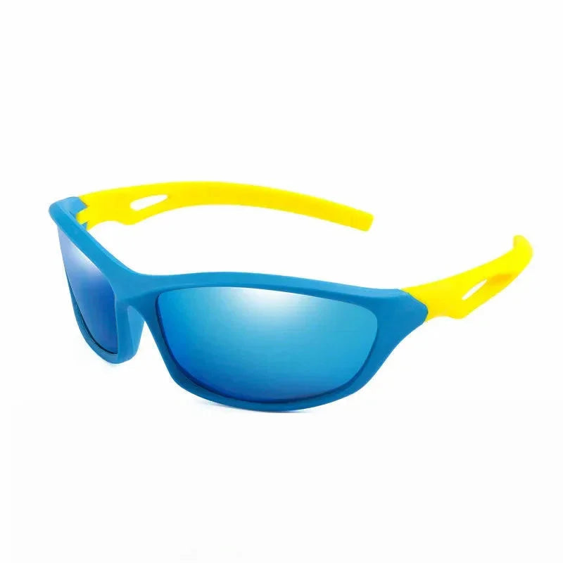  Kids Sport Style Polarized UV400 Mirror Outdoor Sunglasses with Rope - Unisex Sunglasses - DYAVOR® 