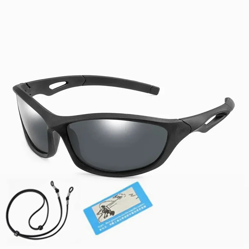  Kids Sport Style Polarized UV400 Mirror Outdoor Sunglasses with Rope - Unisex Sunglasses - DYAVOR® 