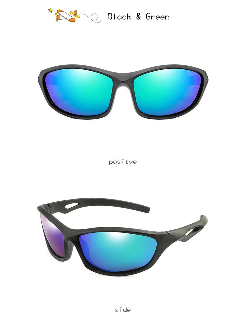  Kids Sport Style Polarized UV400 Mirror Outdoor Sunglasses with Rope - Unisex Sunglasses - DYAVOR® 