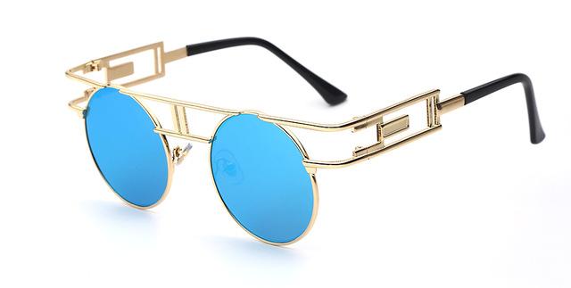  Steampunk Gothic Retro Vintage Rose Gold Women's Designer Sunglasses - Women Sunglasses - DYAVOR® 