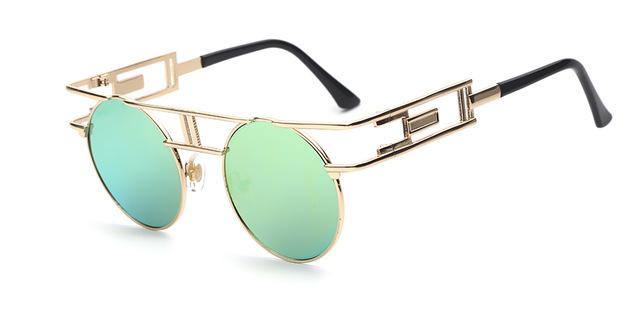  Steampunk Gothic Retro Vintage Rose Gold Women's Designer Sunglasses - Women Sunglasses - DYAVOR® 