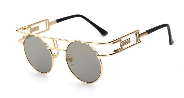  Steampunk Gothic Retro Vintage Rose Gold Women's Designer Sunglasses - Women Sunglasses - DYAVOR® 