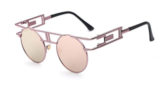  Steampunk Gothic Retro Vintage Rose Gold Women's Designer Sunglasses - Women Sunglasses - DYAVOR® 