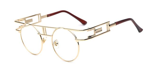  Steampunk Gothic Retro Vintage Rose Gold Women's Designer Sunglasses - Women Sunglasses - DYAVOR® 