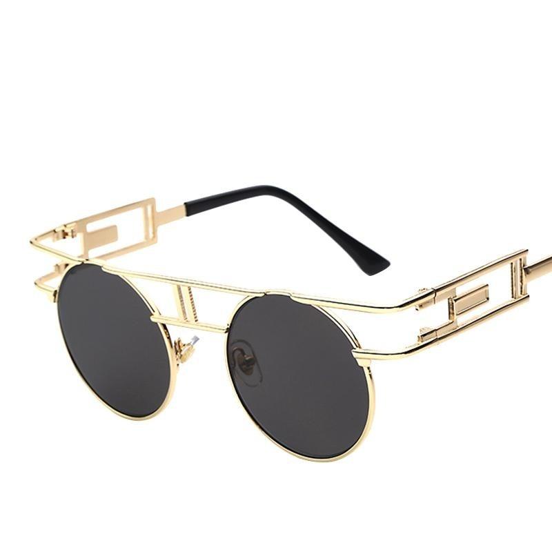  Steampunk Gothic Retro Vintage Rose Gold Women's Designer Sunglasses - Women Sunglasses - DYAVOR® 