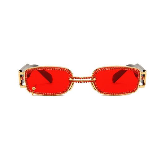  Steampunk UV400 Diamond Rimless Eyewear Sunglasses for Women - Women Sunglasses - DYAVOR® 