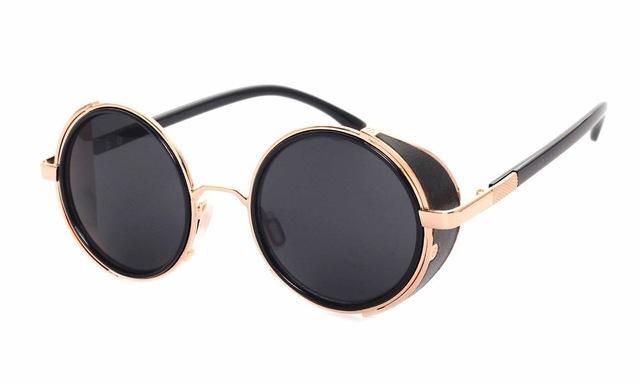  Steampunk Round Fashion Metal Designer Coated Women Sunglasses - Women Sunglasses - DYAVOR® 