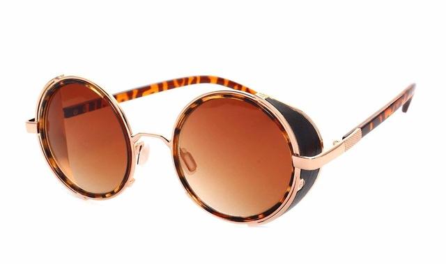  Steampunk Round Fashion Metal Designer Coated Women Sunglasses - Women Sunglasses - DYAVOR® 