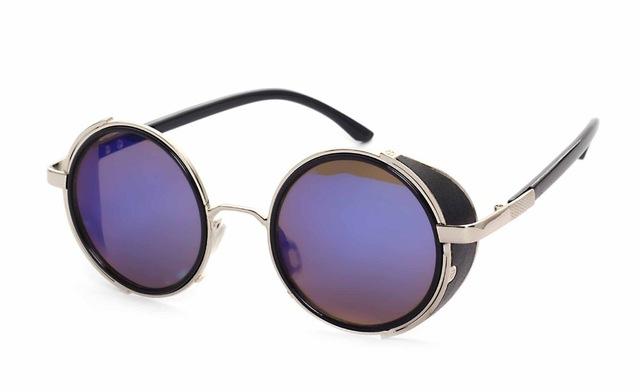  Steampunk Round Fashion Metal Designer Coated Women Sunglasses - Women Sunglasses - DYAVOR® 