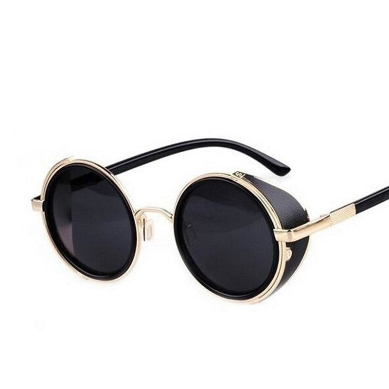  Steampunk Round Fashion Metal Designer Coated Women Sunglasses - Women Sunglasses - DYAVOR® 
