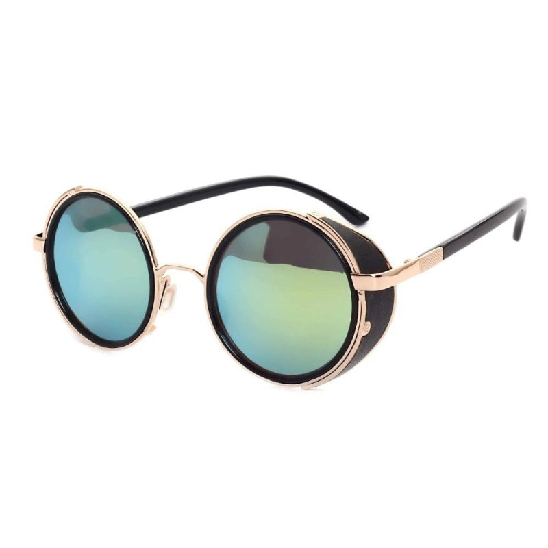  Steampunk Round Fashion Metal Designer Coated Women Sunglasses - Women Sunglasses - DYAVOR® 