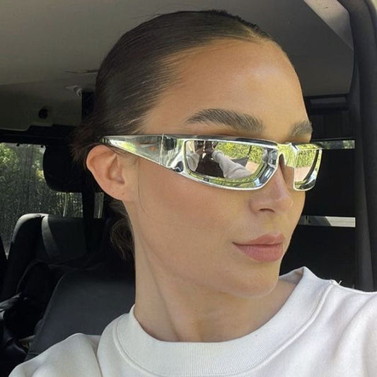  Women's Shield Style Outdoor Goggle Mirror Polarized Sunglasses - Women Sunglasses - DYAVOR® 