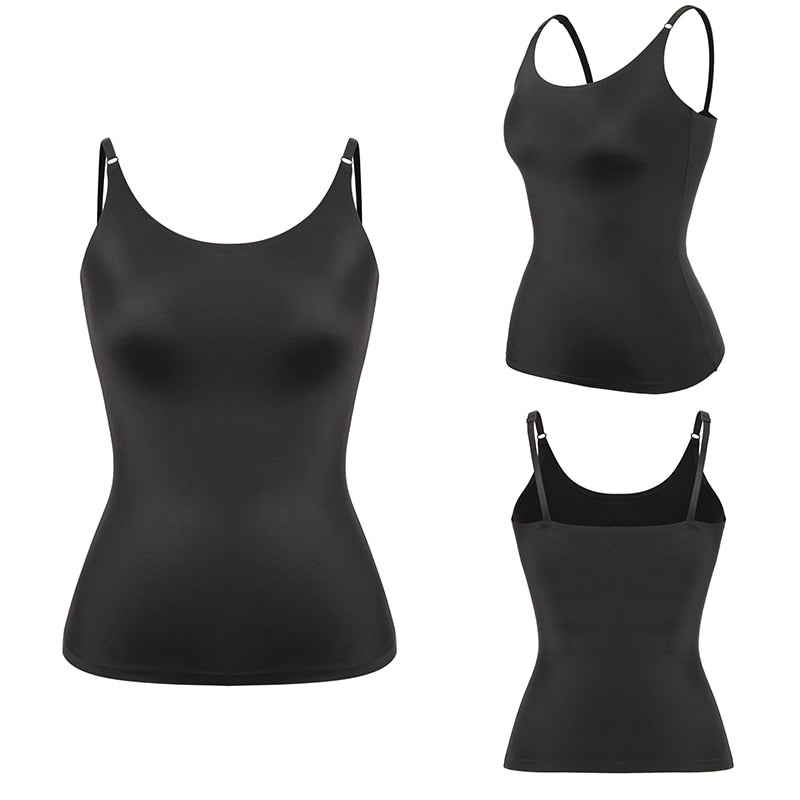 Women's Summer Seamless Smooth Tummy Control Slimmers Camisole Body Shaper