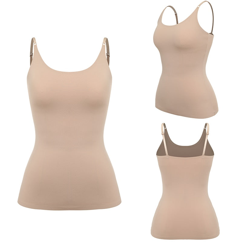 Women's Summer Seamless Smooth Tummy Control Slimmers Camisole Body Shaper