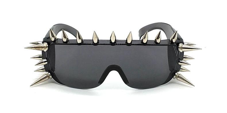  Unisex Deal With It One Piece Rivet Steampunk Gradient Sunglasses - Women Sunglasses - DYAVOR® 