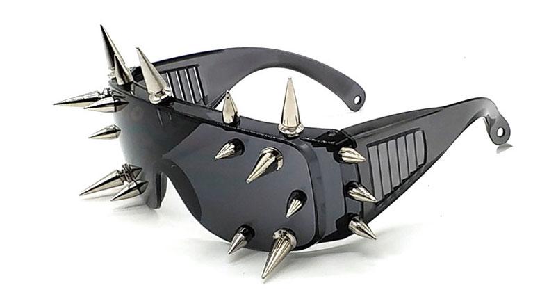  Unisex Deal With It One Piece Rivet Steampunk Gradient Sunglasses - Women Sunglasses - DYAVOR® 