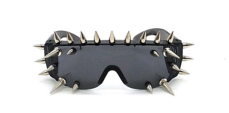  Unisex Deal With It One Piece Rivet Steampunk Gradient Sunglasses - Women Sunglasses - DYAVOR® 