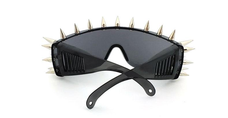  Unisex Deal With It One Piece Rivet Steampunk Gradient Sunglasses - Women Sunglasses - DYAVOR® 