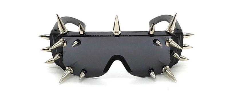  Unisex Deal With It One Piece Rivet Steampunk Gradient Sunglasses - Women Sunglasses - DYAVOR® 